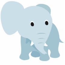 Éléphant mignon de bébé photos en relief
