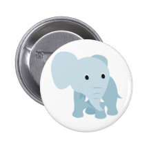 Éléphant mignon de bébé pin's avec agrafe