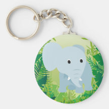 Éléphant mignon de bébé porte-clé