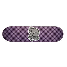 Éléphant mignon ; Pourpre Planches À Roulettes