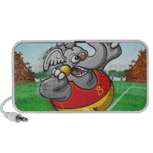 Éléphant mis par tir haut-parleur