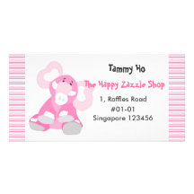 Éléphant Namecard Photocarte