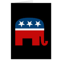 Éléphant républicain cartes de vœux