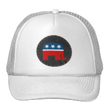 Éléphant républicain casquettes de camionneur