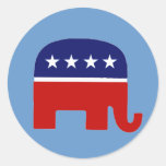 Éléphant républicain de l'éléphant/GOP Autocollants