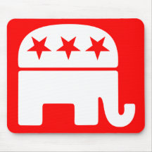 Éléphant républicain Mousepad Tapis De Souris