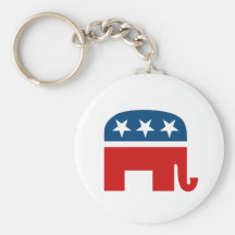 Éléphant républicain porte-clés