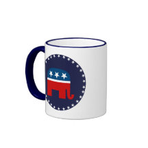 Éléphant républicain tasse