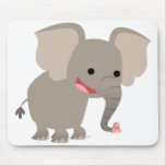 Éléphant riant Mousepad de bande dessinée tapis de souris