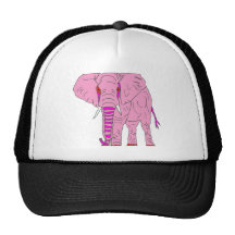 ELEPHANT ROSE1.PNG CASQUETTE DE CAMIONNEUR