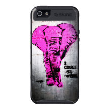 Éléphant rose de graffiti