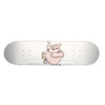 Éléphant rose graphic.png de bébé skateboards cutomisables