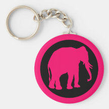 ÉLÉPHANT ROSE PORTE-CLÉ