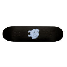 Éléphant somnolent bleu. Bande dessinée Plateau De Skate