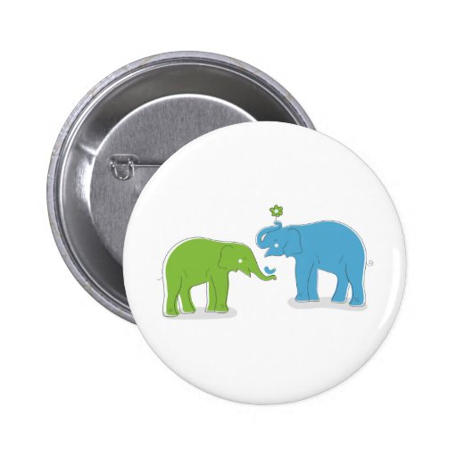 Éléphants Badges Avec Agrafe