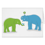 Éléphants Carte