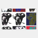 Éléphants d'art de bruit adhésif