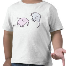 Éléphants de basculement heureux mignons t-shirts