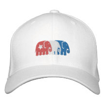 Éléphants politiques chapeau brodé