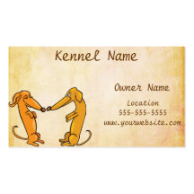 Éleveur de teckel carte de visite