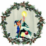 ELF ALLUMANT LA BOUGIE et la GUIRLANDE par SHARON  Photo Sculpture