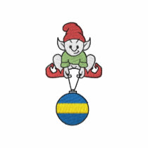 Elf avec l'ampoule polos brodés