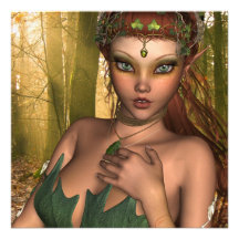 Elf dans des invitations en bois