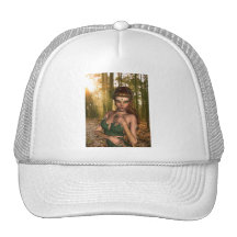 Elf dans le casquette de baseball en bois