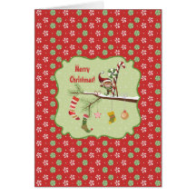 Elf mignon et chaussettes de Noël Cartes