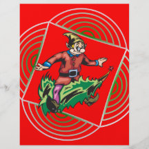Elf se reposant sur l'arbre de Noël Prospectus