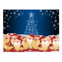 Elfes de Noël Carte Postale