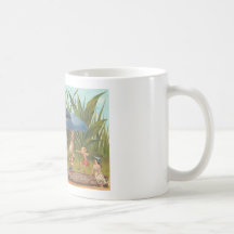Elfes et Fairys dans la terre de champignon Mug