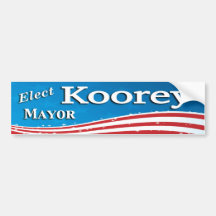 Élisez le maire de Stefani Koorey Adhésifs Pour Voiture