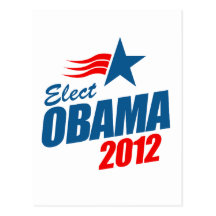 Élisez le T-shirt 2012 d'Obama Carte Postale