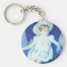 Elsie dans une chaise bleue, Mary Cassatt Porte-clé