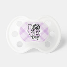Emballage d'amour ; Drapeau Checkered Tétine Pour Bébé