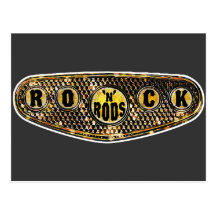 Emballage de hot rod cartes postales