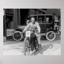 Emballage de Motorcycle, 1922 Affiche