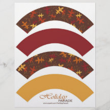 Emballage de petit gâteau de gloire d'automne prospectus
