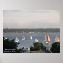 Emballage de voilier - Brockville Ontario Canada Poster