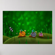 Emballage d'escargot posters