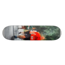 Emballage sous la pluie skateboards customisés