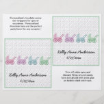 Emballages de Candybar de boguet de bébé Tract Customisé