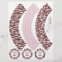 Emballages de fille de guépard tract customisé