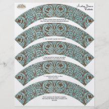 Emballages de petit gâteau de baby shower - damass tract