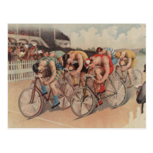 Emballez à la ligne - cadeau vintage de course de  cartes postales
