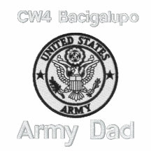 Emblème brodé Polo2 de papa d'armée
