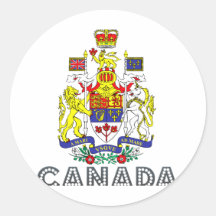 Emblème canadien autocollants