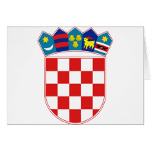 emblème de la Croatie Cartes De Vœux