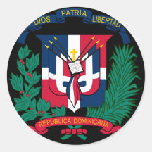 emblème de la République Dominicaine Autocollants